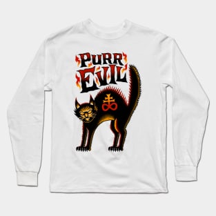 Purr Evil Long Sleeve T-Shirt